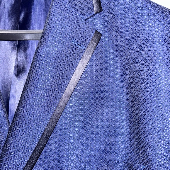 Sean John Men’s Blazer Suit Jacket Navy Blue 54L - Picture 2 of 9